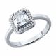Серебряное кольцо SOKOLOV 94014891-91 с фианитом