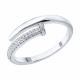 Серебряное кольцо SOKOLOV 94014904-91 с фианитом