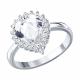Серебряное кольцо SOKOLOV 94014909-91 с фианитом