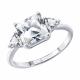 Серебряное кольцо SOKOLOV 94014913-91 с фианитом
