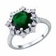Серебряное кольцо SOKOLOV 94014917-91 с фианитом