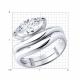 Серебряное кольцо SOKOLOV 94014933 с фианитом