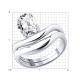 Серебряное кольцо SOKOLOV 94014948 с фианитом