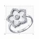 Серебряное кольцо SOKOLOV 94014997 с фианитом