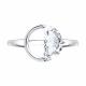 Серебряное кольцо SOKOLOV 94015001 с фианитом