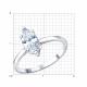 Серебряное кольцо SOKOLOV 94015023 с фианитом
