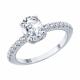 Серебряное кольцо SOKOLOV 94015031 с фианитом