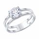 Серебряное кольцо SOKOLOV 94015032 с фианитом