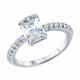 Серебряное кольцо SOKOLOV 94015035 с фианитом
