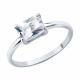 Серебряное кольцо SOKOLOV 94015047 с фианитом