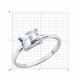Серебряное кольцо SOKOLOV 94015047 с фианитом