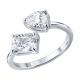 Серебряное кольцо SOKOLOV 94015048 с фианитом