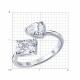 Серебряное кольцо SOKOLOV 94015048 с фианитом