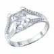 Серебряное кольцо SOKOLOV 94015060 с фианитом