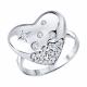 Серебряное кольцо SOKOLOV 94015070 с фианитом
