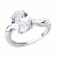 Серебряное кольцо SOKOLOV 94015134 с фианитом