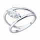 Серебряное кольцо SOKOLOV 94015179 с фианитом