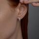 Серебряные серьги SOKOLOV 94020628-91 с фианитом