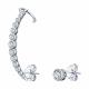 Серебряные серьги SOKOLOV 94021674-91 с фианитом
