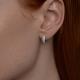 Серебряные серьги SOKOLOV 94021914-91 с фианитом