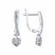 Серебряные серьги SOKOLOV 94021948-91 с фианитом