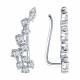 Серебряные серьги SOKOLOV 94022203-91 с фианитом