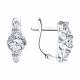 Серебряные серьги SOKOLOV 94022296-91 с фианитом