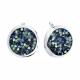 Серебряные серьги SOKOLOV 94022682 с кристаллом Swarovski