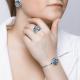 Серебряные серьги SOKOLOV 94022682 с кристаллом Swarovski
