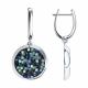 Серебряные серьги SOKOLOV 94022685 с кристаллом Swarovski