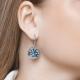 Серебряные серьги SOKOLOV 94022685 с кристаллом Swarovski