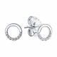 Серебряные серьги SOKOLOV 94023038-91 с фианитом