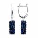 Длинные серебряные серьги SOKOLOV с Swarovski 94023183