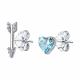 Серебряные серьги SOKOLOV 94025597-91 с фианитом