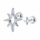 Серебряные серьги SOKOLOV 94025746 с фианитом