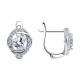 Серебряные серьги SOKOLOV 94025774-91 с фианитом