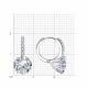 Серебряные серьги SOKOLOV 94025929-91 с фианитом