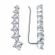Серебряные серьги SOKOLOV 94025939-91 с фианитом