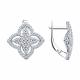 Серебряные серьги SOKOLOV 94025946-91 с фианитом