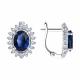 Серебряные серьги SOKOLOV 94025993-91 с фианитом