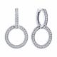 Серебряные серьги SOKOLOV 94025996-91 с фианитом