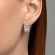 Серебряные серьги SOKOLOV 94026237-91 с фианитом