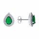 Серебряные серьги SOKOLOV 94026258-91 с фианитом