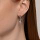 Серебряные серьги SOKOLOV 94026331-91 с фианитом