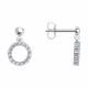 Серебряные серьги SOKOLOV 94026341-91 с фианитом