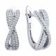 Серебряные серьги SOKOLOV 94026385-91 с фианитом