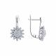 Серебряные серьги SOKOLOV 94026387-91 с фианитом