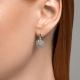 Серебряные серьги SOKOLOV 94026387-91 с фианитом