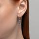 Серебряные серьги SOKOLOV 94026445-91 с фианитом и эмалью
