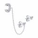 Серебряные серьги SOKOLOV 94026496-91 с фианитом